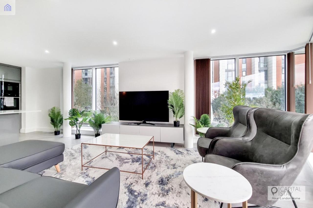 Free Parking - Stylish Three Bedroom Apartment By London Excel Eksteriør billede